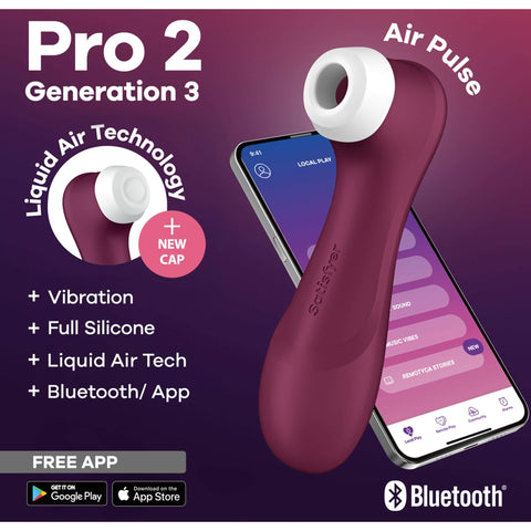 Satisfyer Pro 2 Generation 3 with Bluetooth app