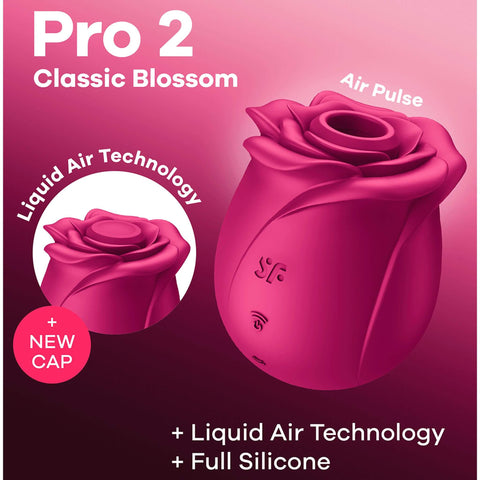 Satisfyer Pro 2 Classic Blossom ruusu klitoriskiihotin
