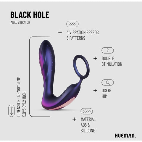 Hueman - Black Hole Anaalivibraattori penisrenkaalla