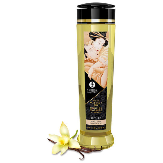 Shunga - Massageolie, vanille
