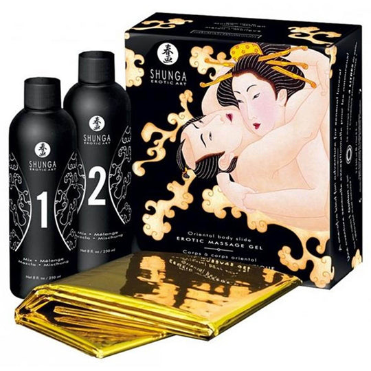 Shunga - Volledige lichaamsmassage, aardbeien &amp; mousserende wijn