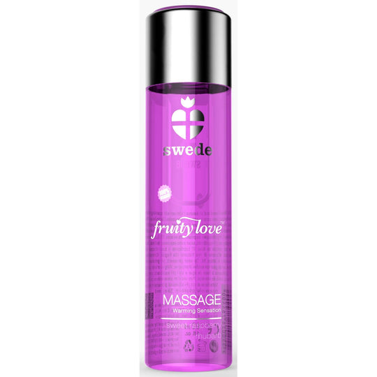 Swede - Fruity Love Massage Sweet Raspberry Rhubarb Lubricant 60 ml