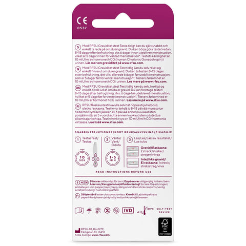 RFSU Early Raskaustesti 2 kpl