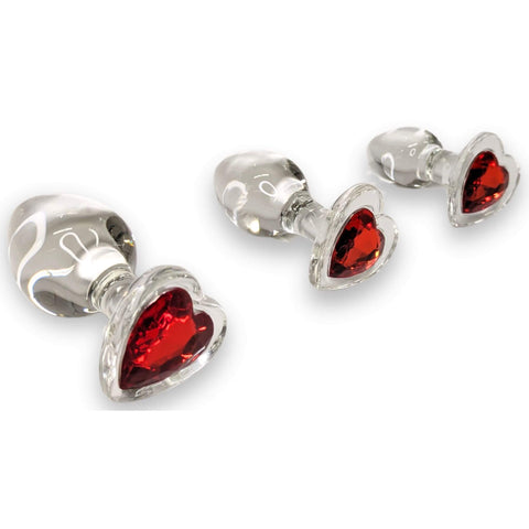 Lasianustappi sydänjalokivellä