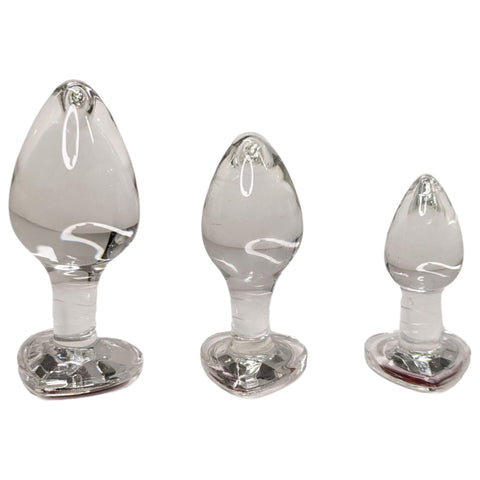 Lasianustappi sydänjalokivellä