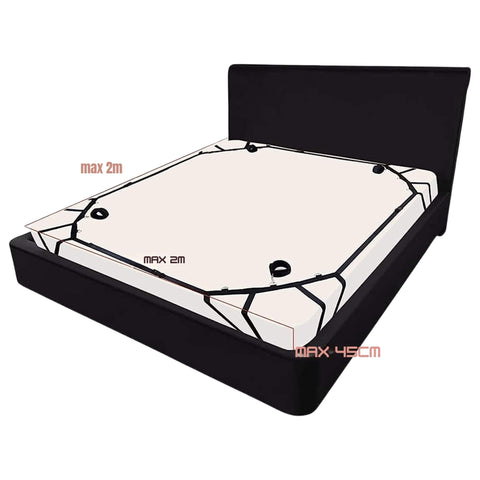 Sänkysidontasetti patjan reunoihin asennettava