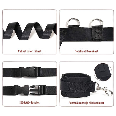 Sänkysidontasetti patjan reunoihin asennettava