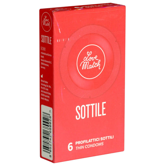 Love Match Sottile extra ohut kondomi 6 kpl