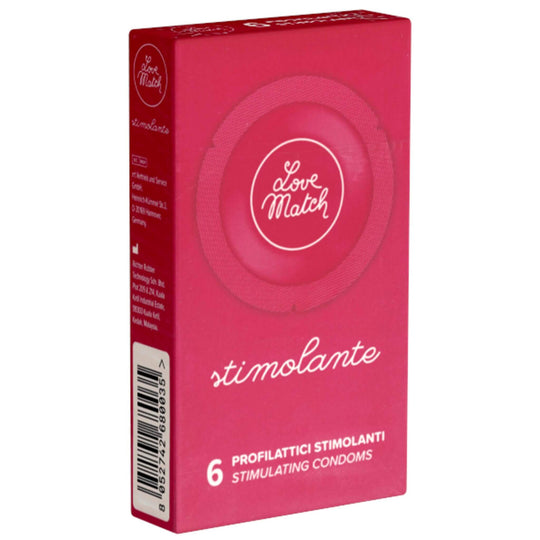 Love Match Stimolante kondomi 6 kpl