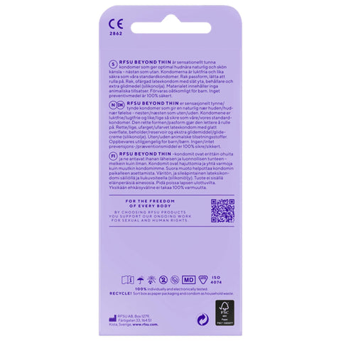 RFSU Beyond Thin condoom 8 stuks