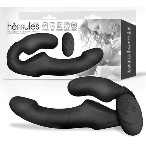 Strapless Strap-on vibraattorilla