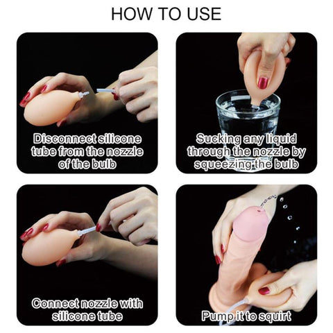 Ejakuloiva dildo 18 cm