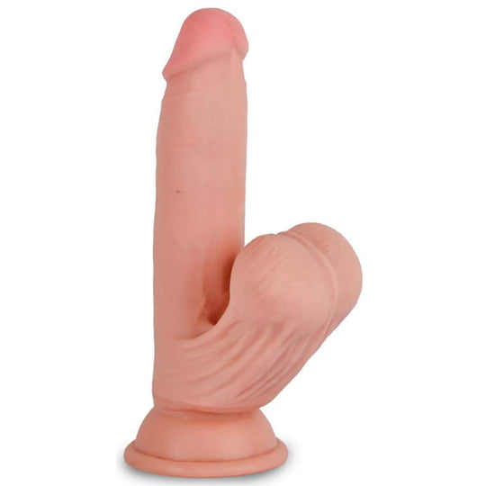 Dildo heiluvilla kiveksillä