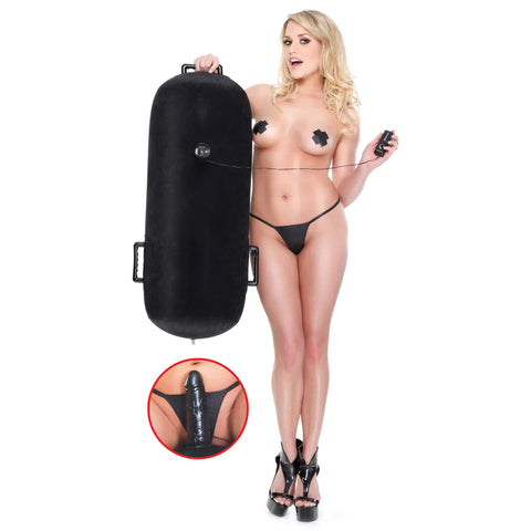 Puhallettava ratsastustuoli + dildo