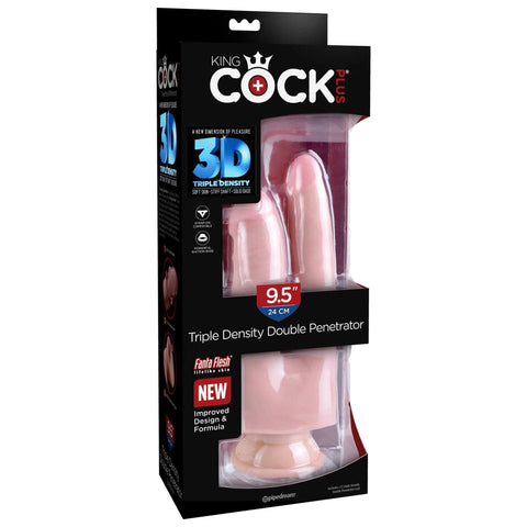 King Cock tuplapäinen dildo