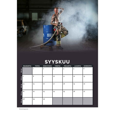 Palomieskalenteri 2026