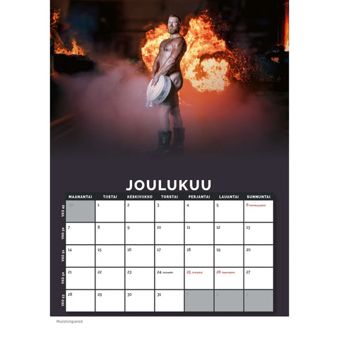 Palomieskalenteri 2026