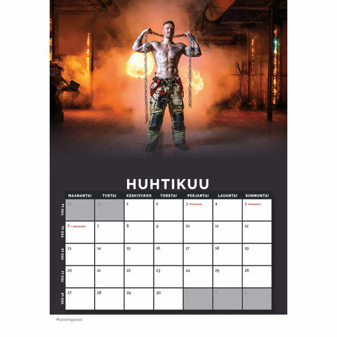 Palomieskalenteri 2026