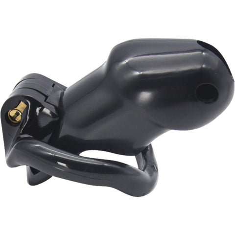 Siveysvyö 2.0, pieni koko, musta kasvipohjainen hartsi, erektionestin ja upotettu lukko.