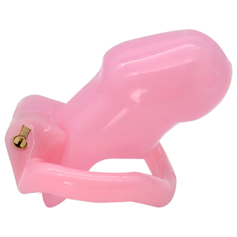 Siveysvyö 2.0, pieni koko, pinkki hartsi, erektionestin ja sisäänrakennettu lukko.