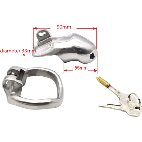 Siveysvyö 2.0 teräs, sisään upotettu lukko, kaksi avainta, kaksiosainen putki.