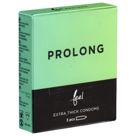 Feel Prolong kestävyyttä lisäävät kondomit 3 kpl