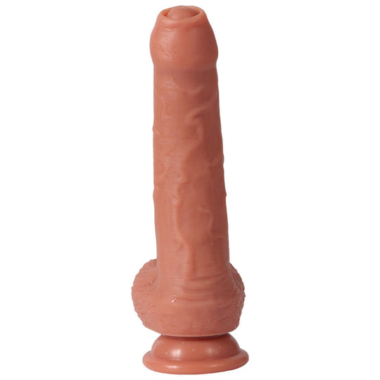 Realistic dildo with foreskin