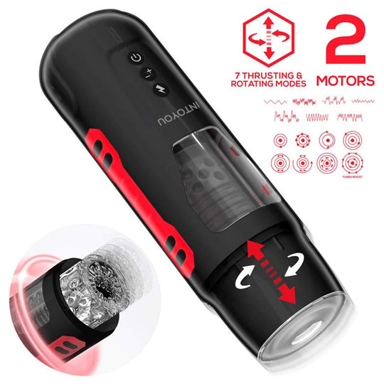 Blowjob machine Pyro - a pushing and rotating masturbator