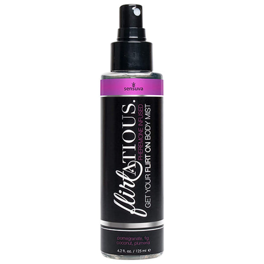 Sensuva - Flirtatious Pomegranate, Fig, Coconut & Plumeria Pheromone Body Mist, 125 ml