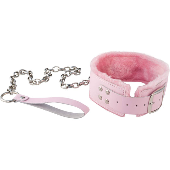Unruly Kitty Halsband en Riem, Jar roze