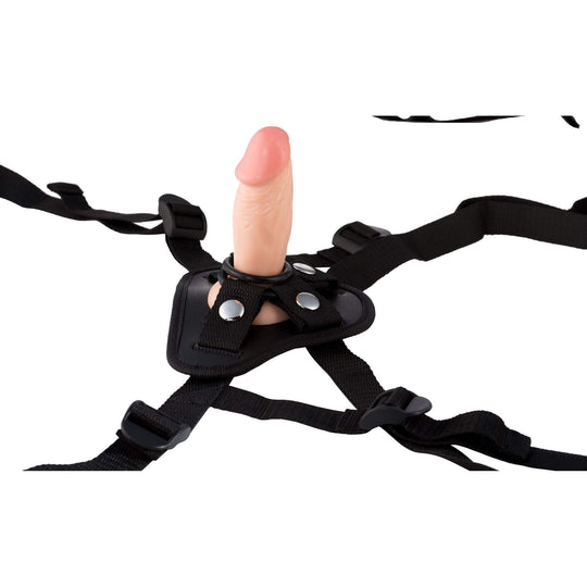 Aputuuppari - Strap-on harness with dildo and vibrating hole