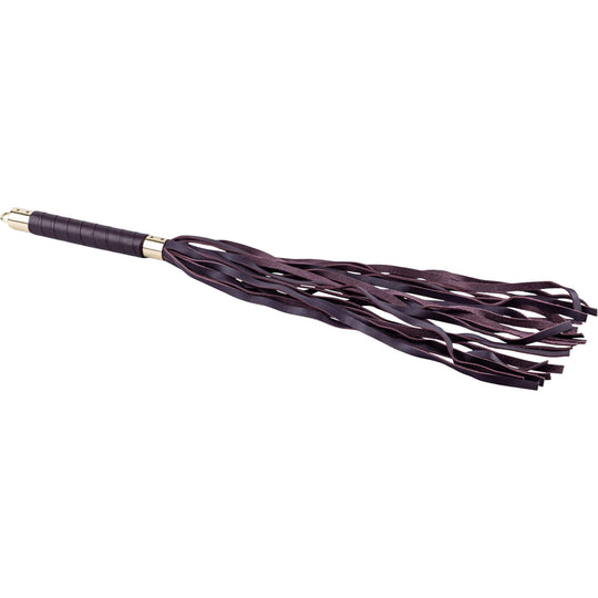 Purple leather flogger