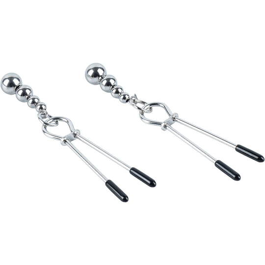 Nipple clamps with sliding adjustment