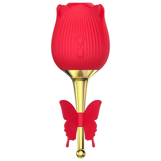 Rose vibrator along the stem