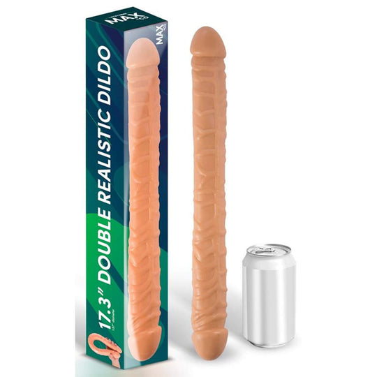 Double dildo - realistic 44 cm